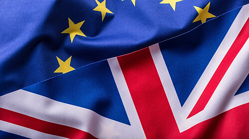 UK and Euro flags